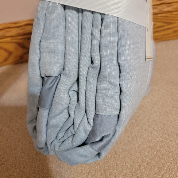 Pottery Barn New California King Linen Silk Duvet Blue 108in X 92in Size - Picture 6 of 6